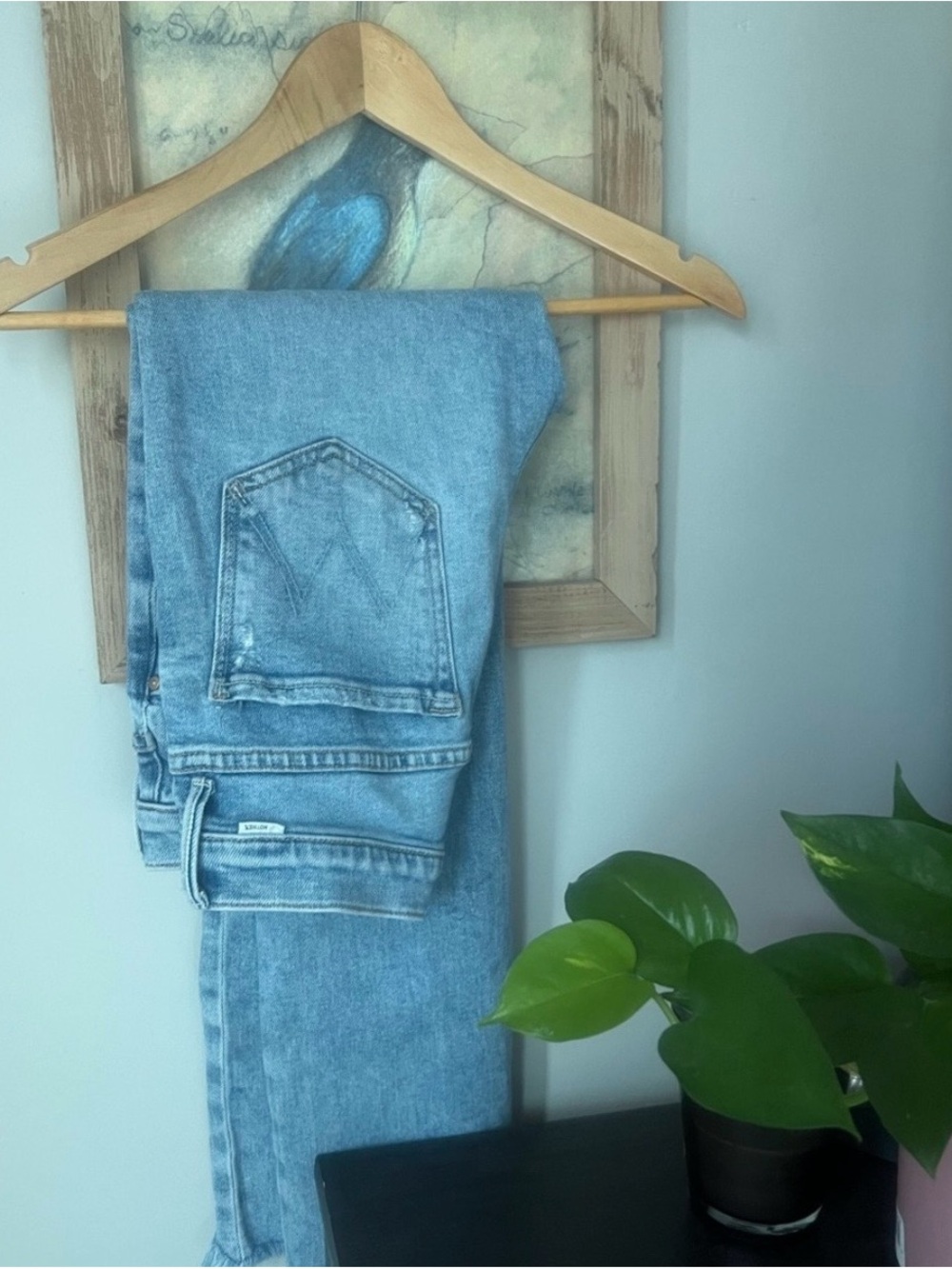 MOTHER Light Blue Boot Cut Jeans